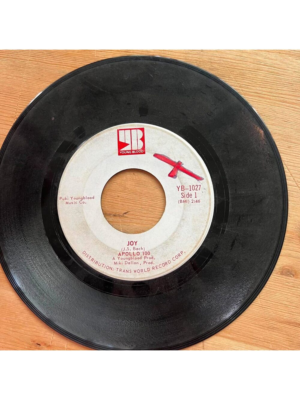 Apollo 100 - Joy/Exercise in A Minor 45rpm VG+ R07